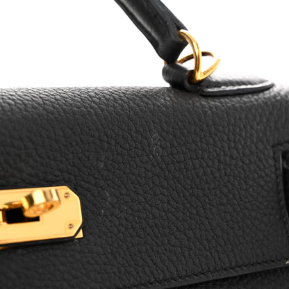 Hermes Togo Kelly Retourne 28 Black 15 of 18