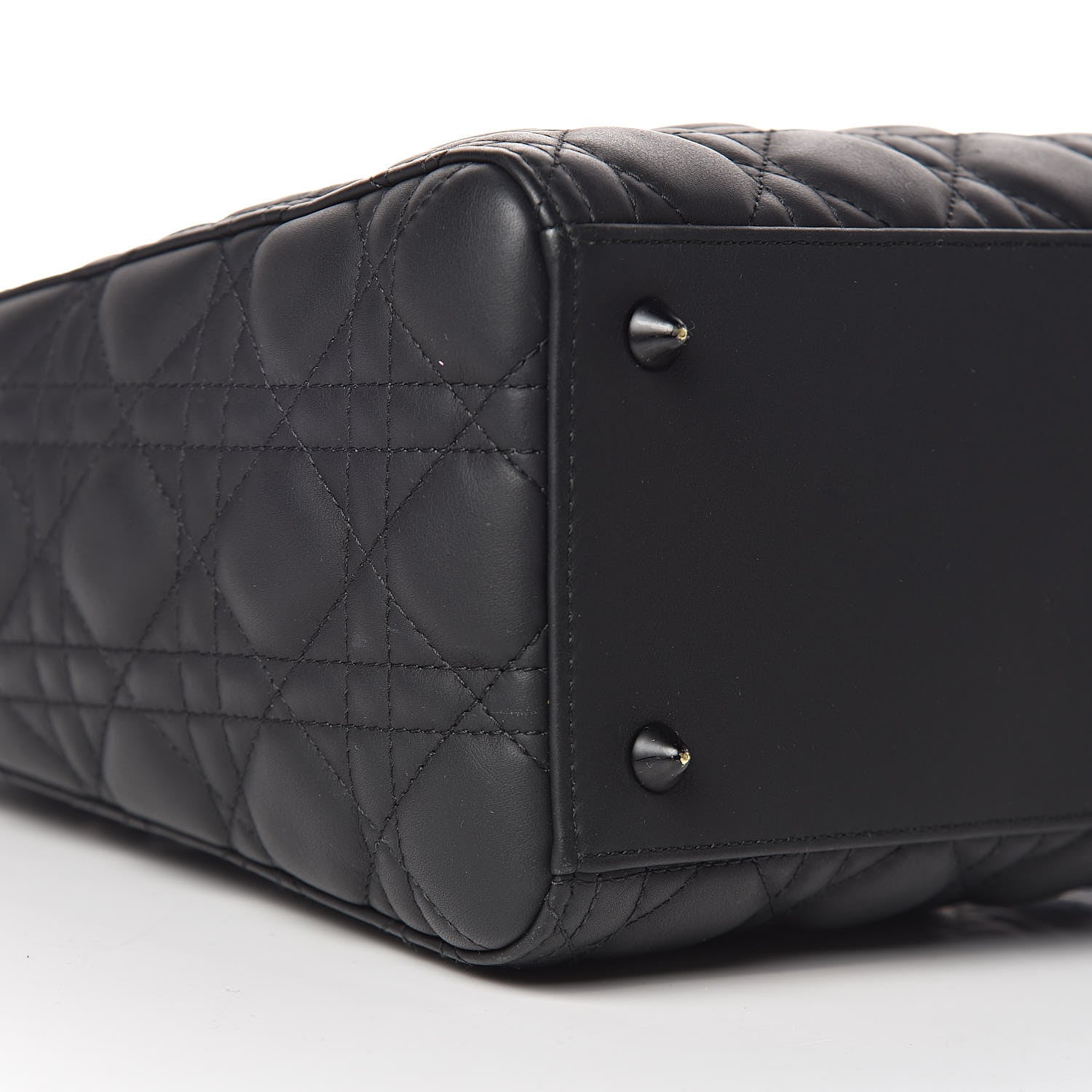 Christian Dior Ultra Matte Calfskin Cannage Medium Lady Dior Black 9 of 11