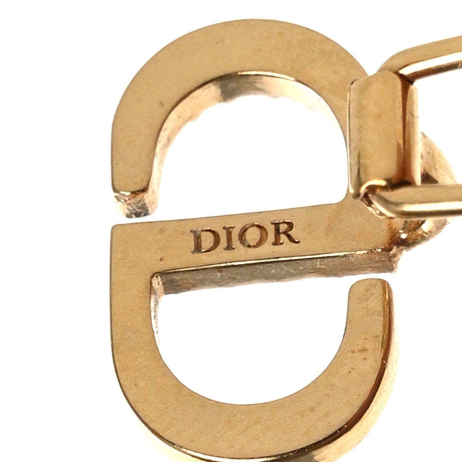 Christian Dior Crystal Clair D Lune Clip On Earrings Gold 4 of 4