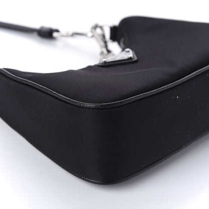 Prada Tessuto Nylon Mini Re-Edition 2000 Shoulder Bag Black 6 of 10
