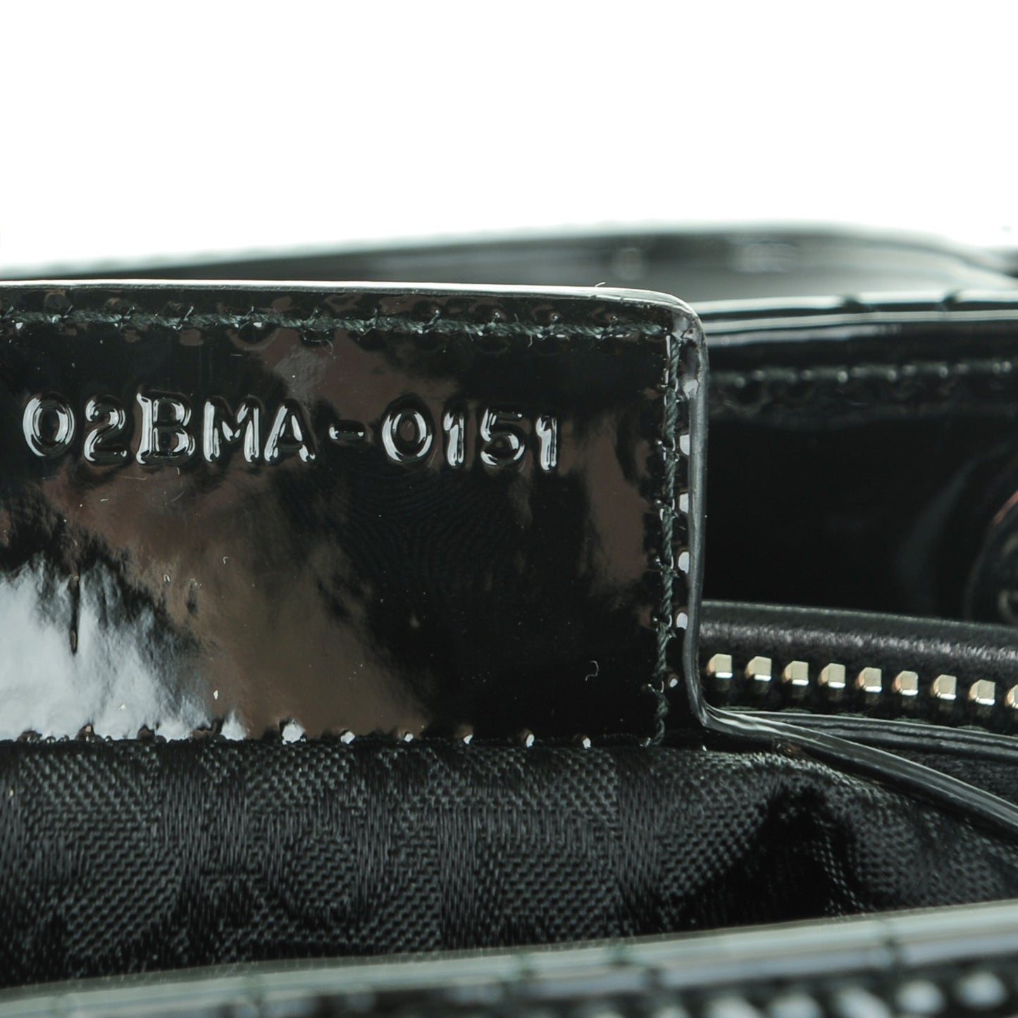 Patent Cannage Large Lady Dior Black