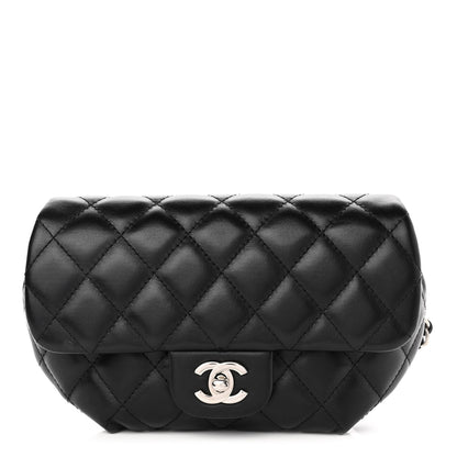 Chanel Calfskin Quilted CC Uniform Flap Belt Bag Black 1 of 12