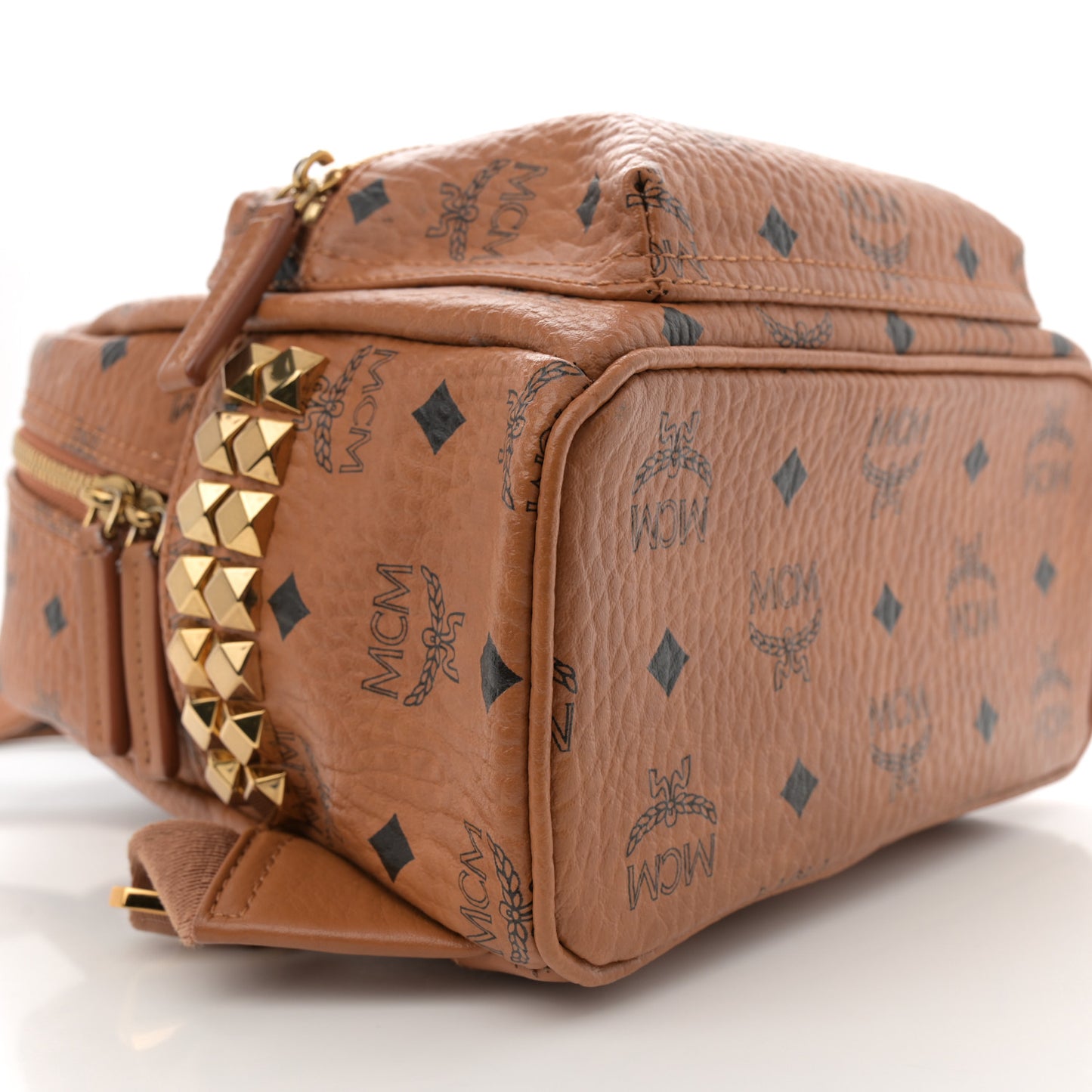 Visetos Side Stud Mini Stark Backpack Cognac