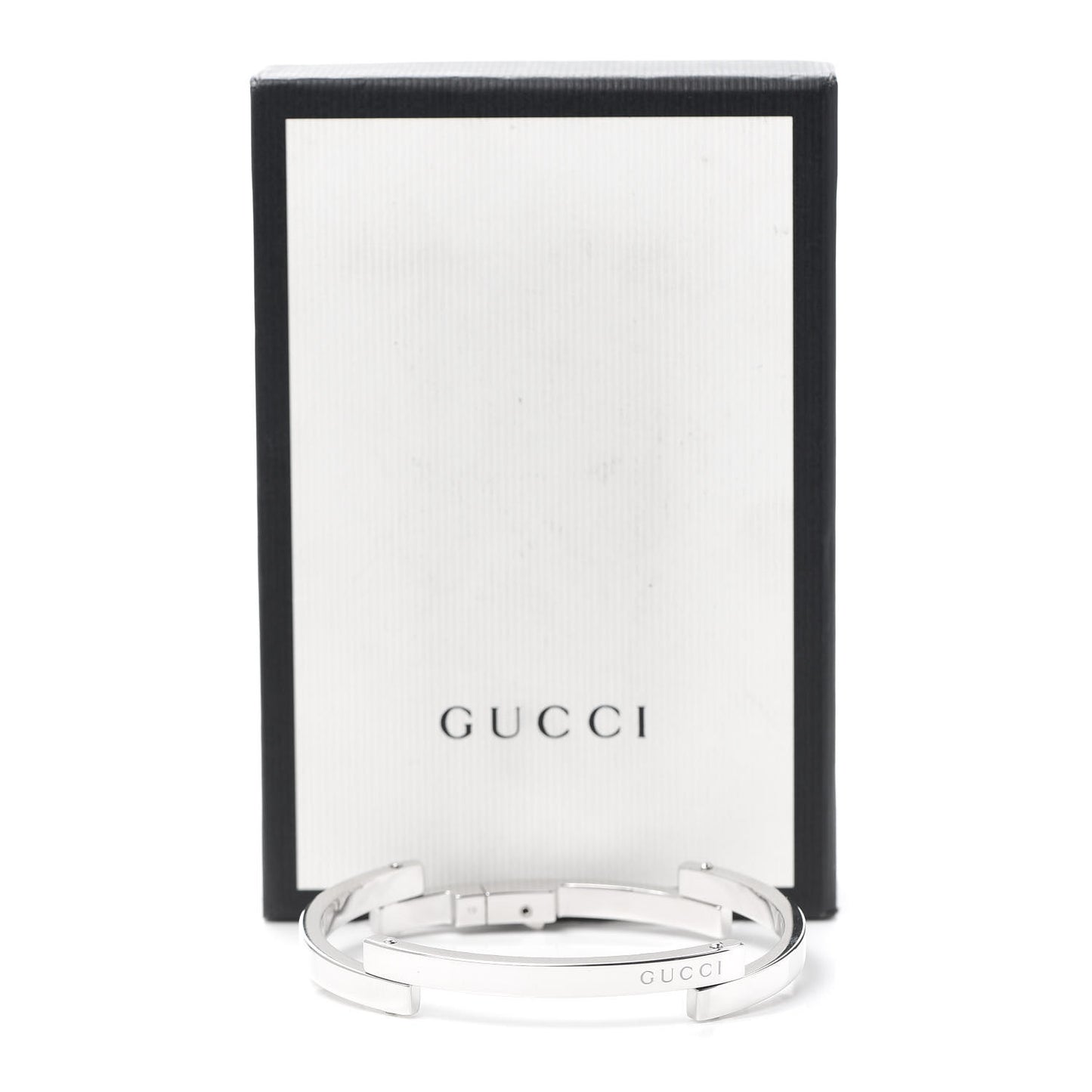 Sterling Silver Logo Bar Bracelet