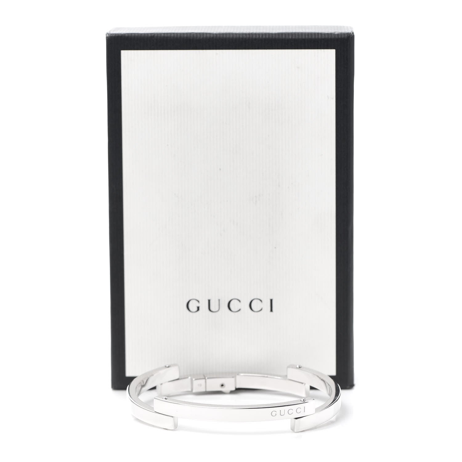 Gucci Sterling Silver Logo Bar Bracelet 6 of 6