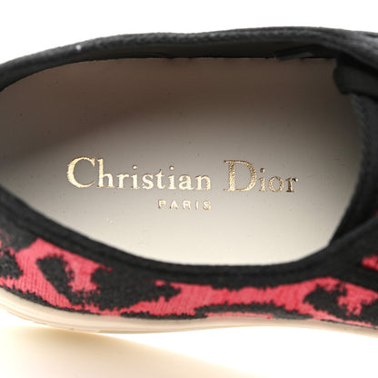 Christian Dior Cotton Mizza Embroidered Walk'N'Dior Low Top Sneakers 41 Red Multicolor 6 of 8