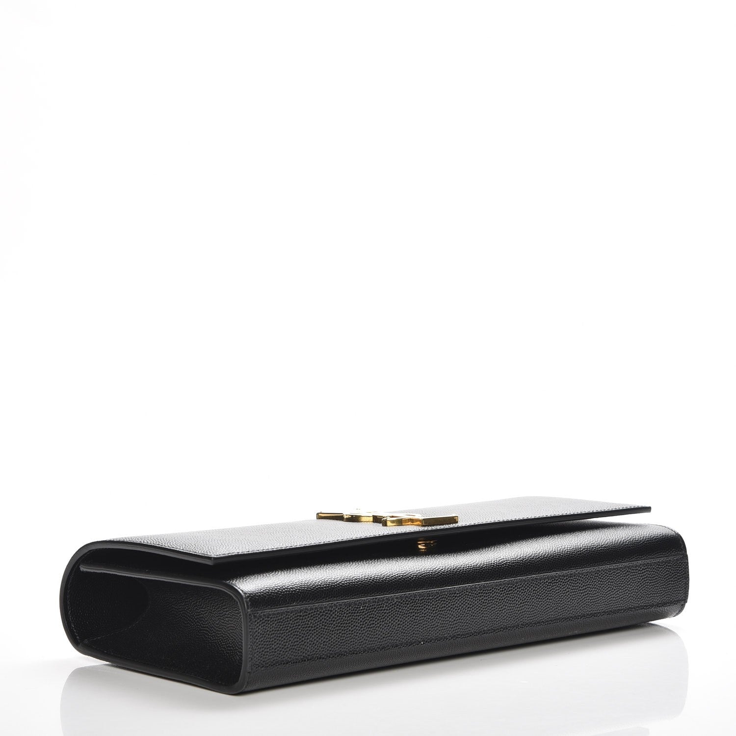 Saint Laurent Grain De Poudre Monogram Cassandre Clutch Black 4 of 7