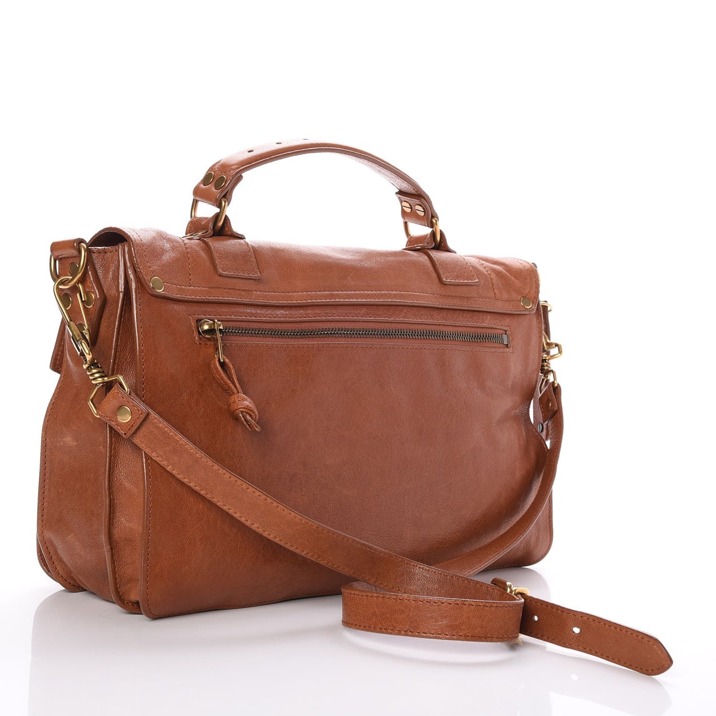 Lambskin Medium PS1 Satchel Saddle
