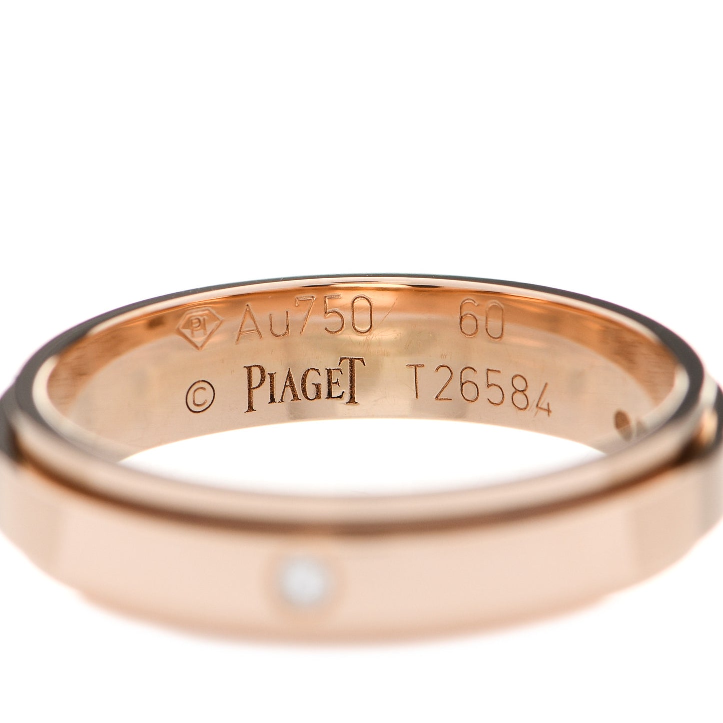 18K Rose Gold Diamond Possession Wedding Ring 60 9