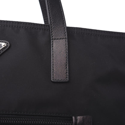 Prada Tessuto Nylon Saffiano Tote Black 12 of 13