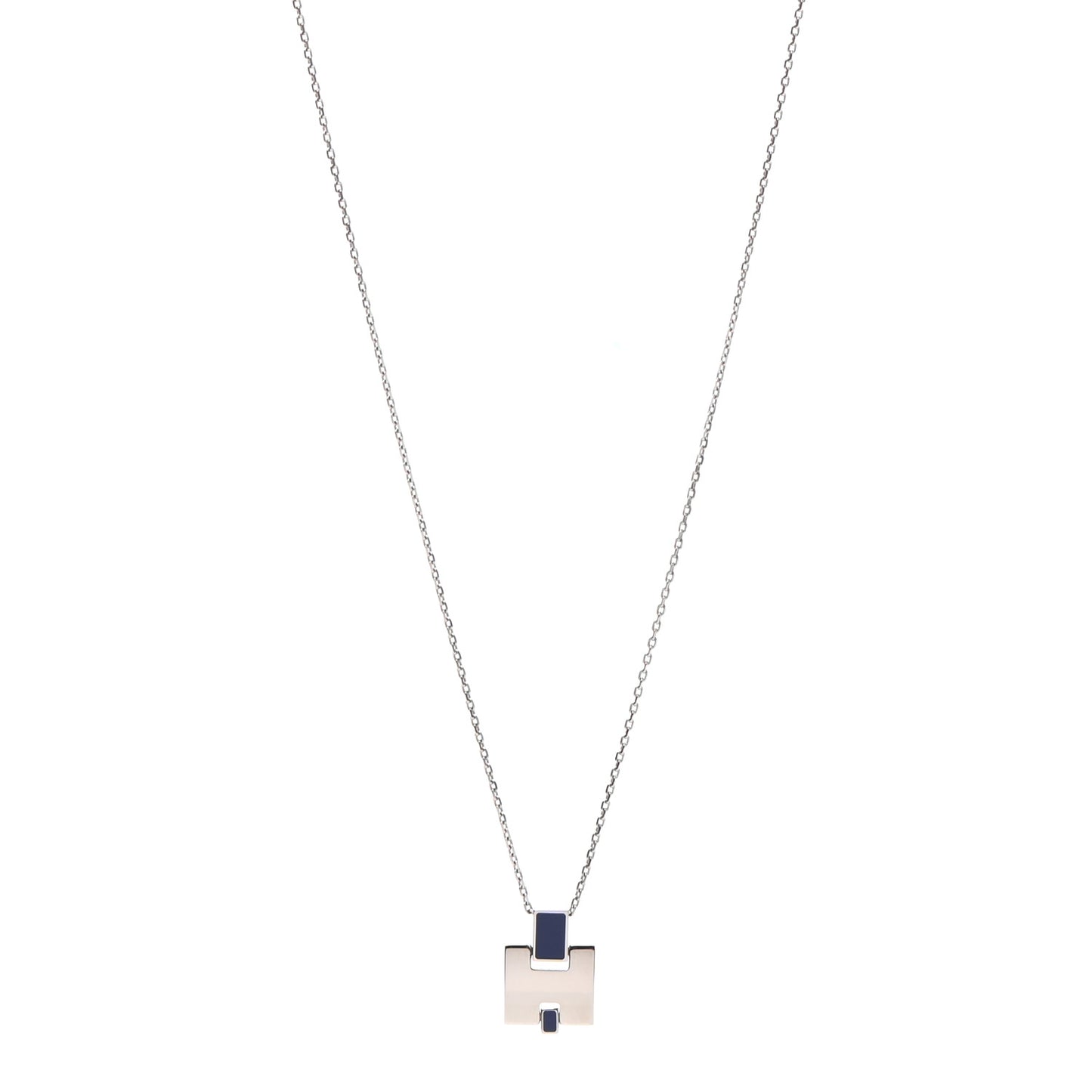 Palladium Lacquered Eileen Pendant Necklace