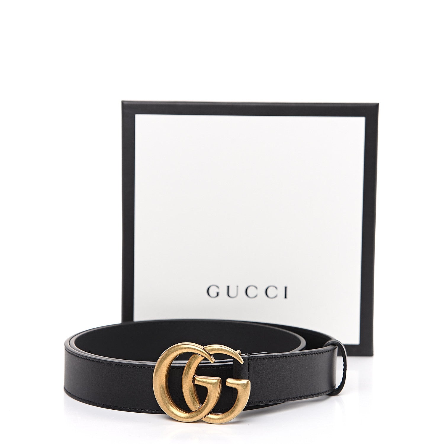 Gucci Calfskin Double G 30mm Belt 95 38 Black 5 of 5