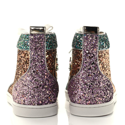 Christian Louboutin Bip Bip Glitter Womens Orlato Flat Sneakers 37 Multicolor 6 of 12