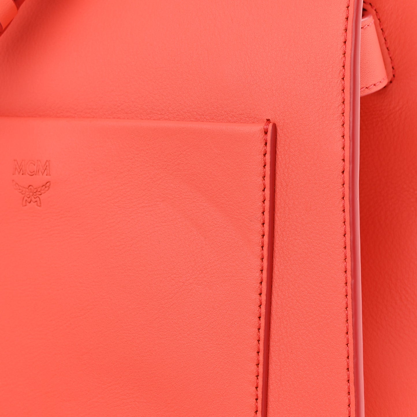 Calfskin Ottomar Monogram Essential Small Backpack Hot Coral