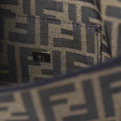 Fendi Fabric Jacquard FF 1974 Mini Baguette Tobacco Moro Black 6 of 10