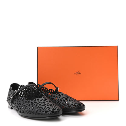 Hermes Calfskin Meli Ballet Flats 39 Black 10 of 10