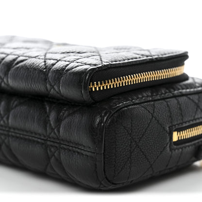 Christian Dior Supple Calfskin Caro Double Pouch Black 11 of 14