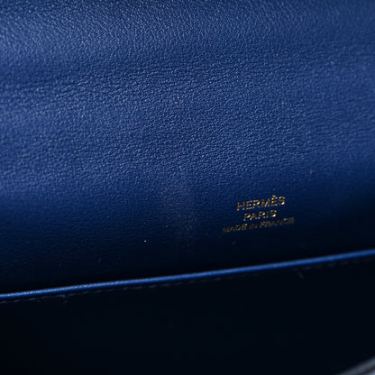 Hermes Swift Kelly Pochette Clutch Bleu Navy 25 of 26