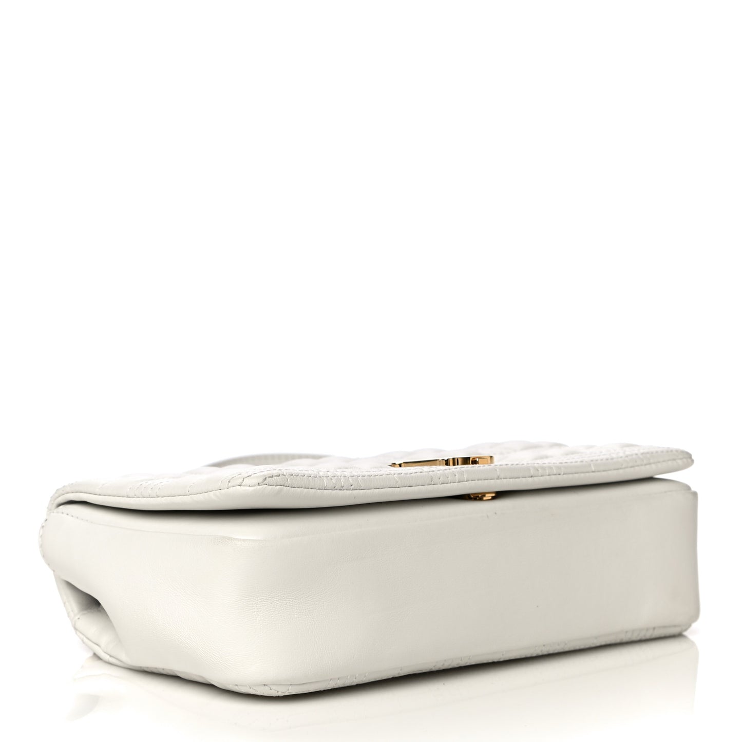 Lambskin Quilted Small Lola Bag White