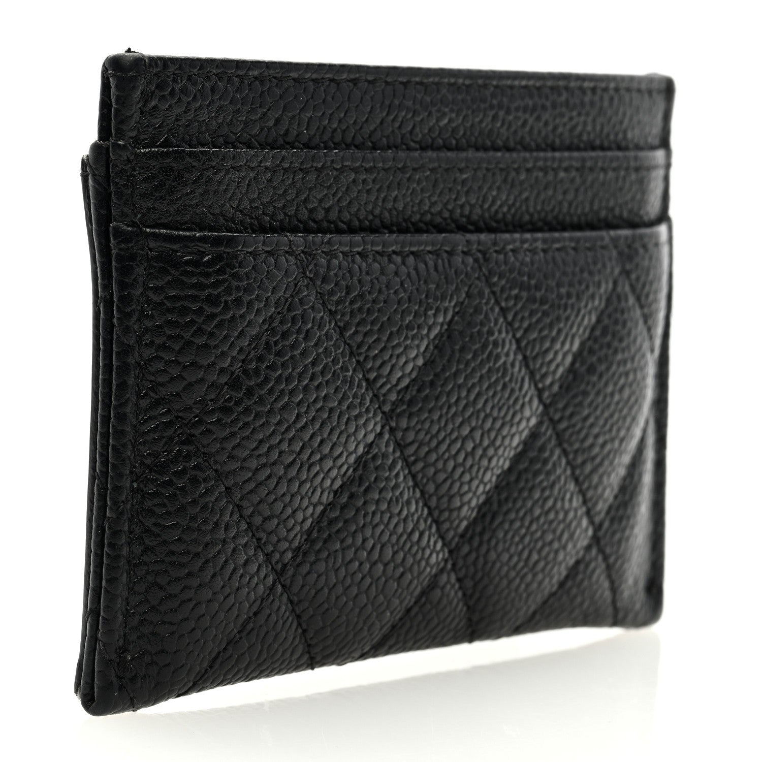 Chanel Caviar Quilted Filigree Card Holder Black 3 of 7