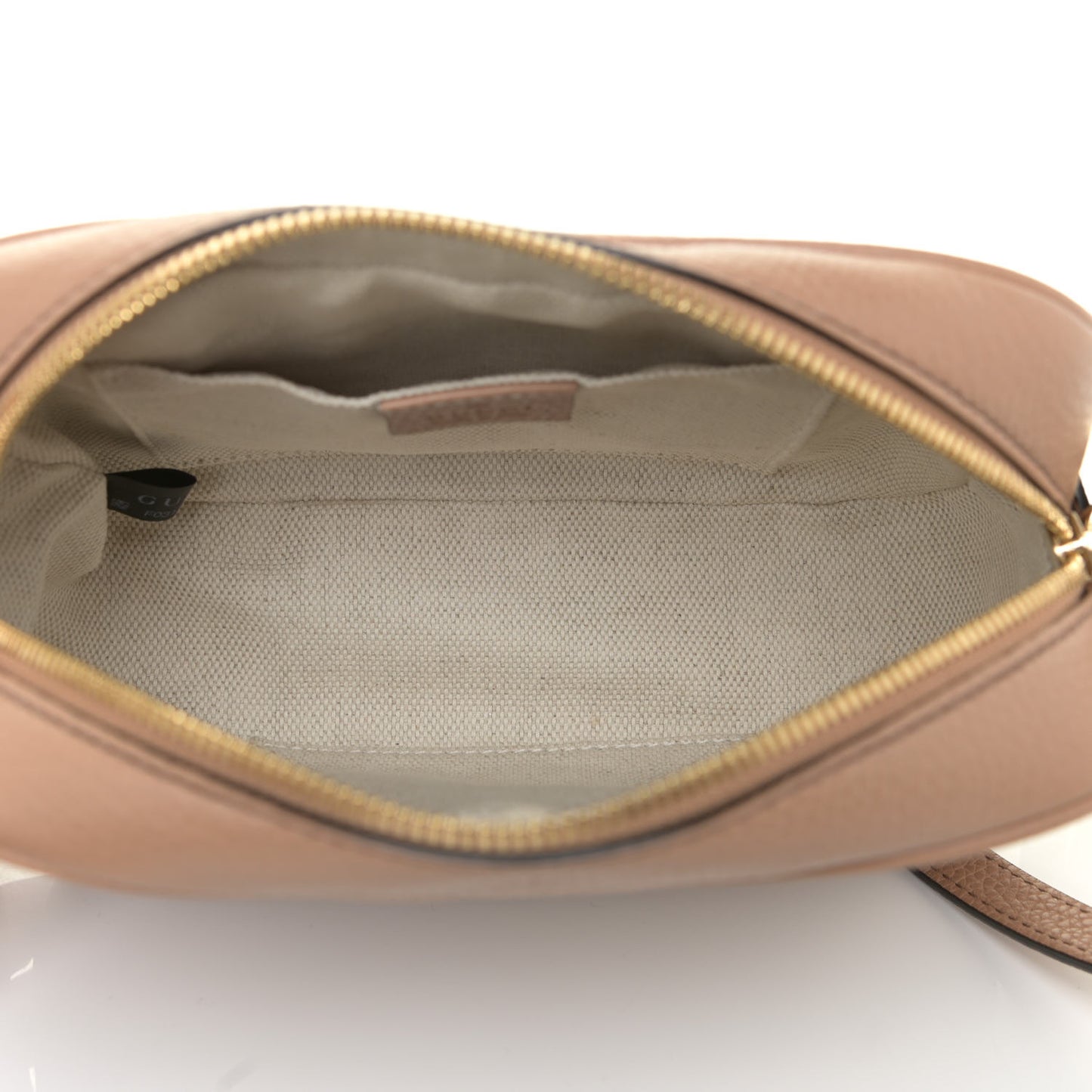 Pebbled Calfskin Small Soho Disco Bag Camelia