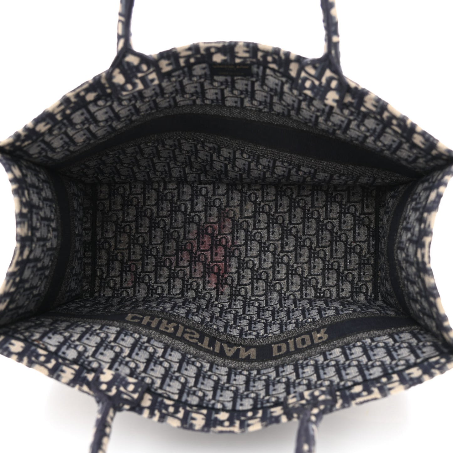 Oblique Book Tote Blue Multicolor