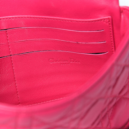 Christian Dior Lambskin Cannage New Lock Pouch Fuchsia 6 of 17