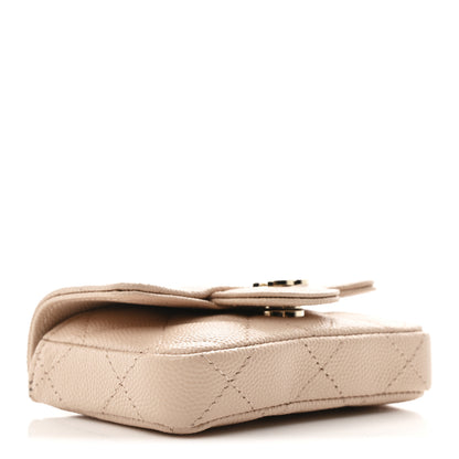 Chanel Caviar Quilted Mini Chain Belt Bag Light Beige 3 of 11