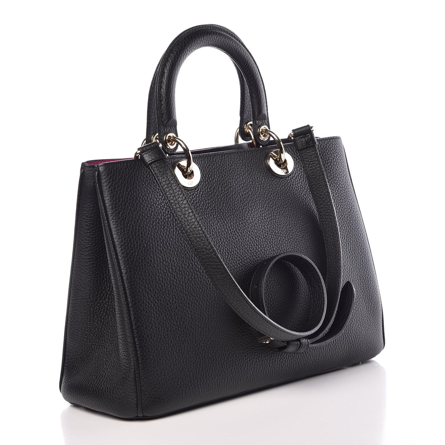 Bullcalf Medium Diorissimo Tote Black Rose Indien