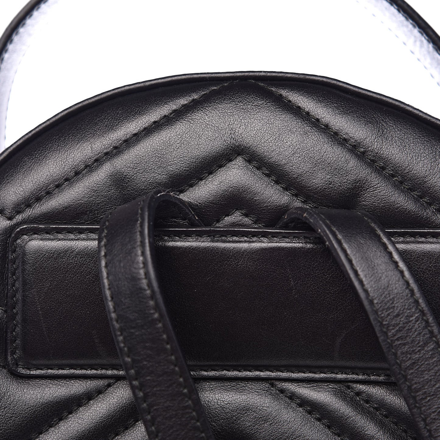 Calfskin Matelasse GG Marmont Dome Backpack Black