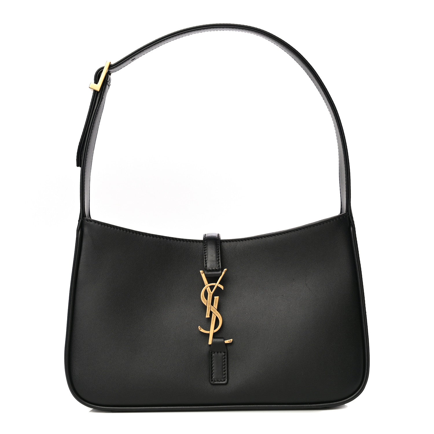 Saint Laurent Smooth Calfskin Le 5 A 7 Hobo Black 1 of 10