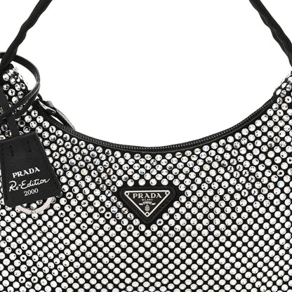 Prada Satin Crystal Mini Re-Edition 2000 Bag Cristal 8 of 12