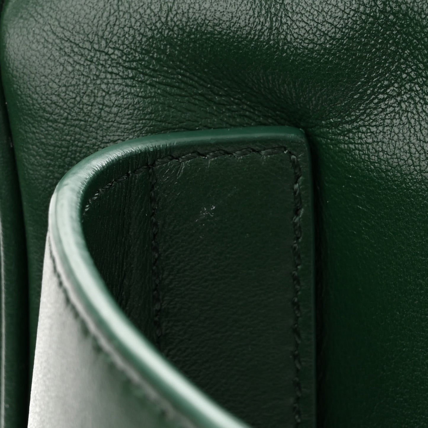 Galaxy Calfskin Oblique World Tour Saddle Belt Bag Green