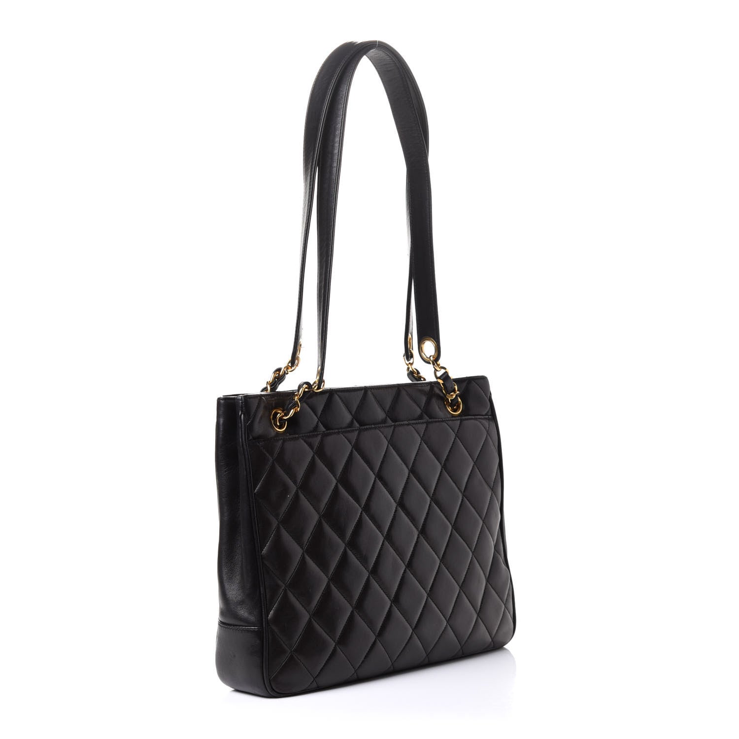 Chanel Lambskin Quilted Shoulder Bag Black 2 of 5