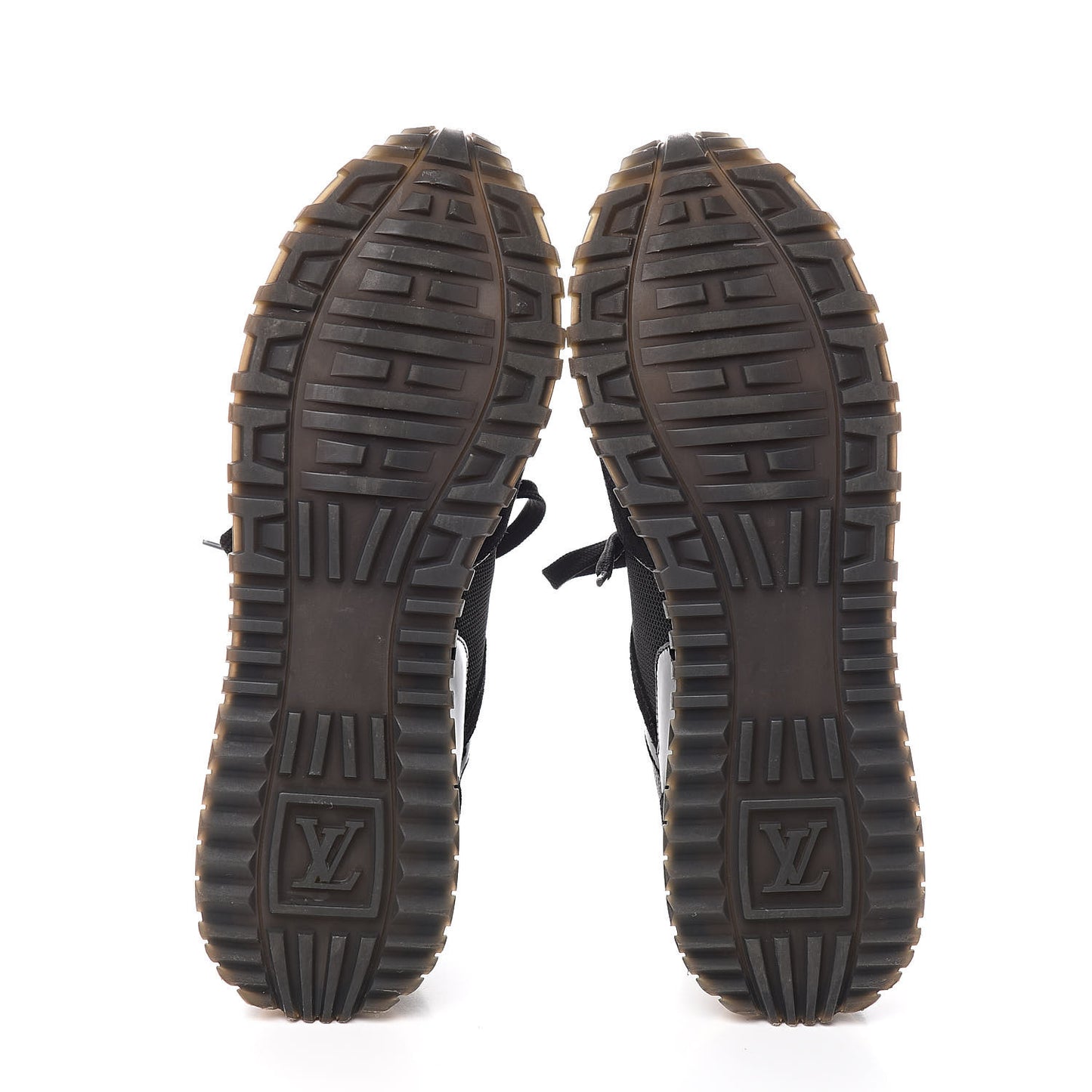 Suede Monogram Run Away Sneakers 38.5 Black