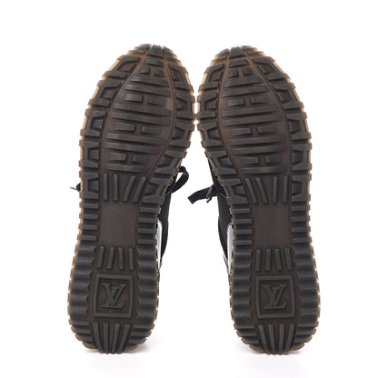 Louis Vuitton Suede Monogram Run Away Sneakers 38.5 Black 5 of 10