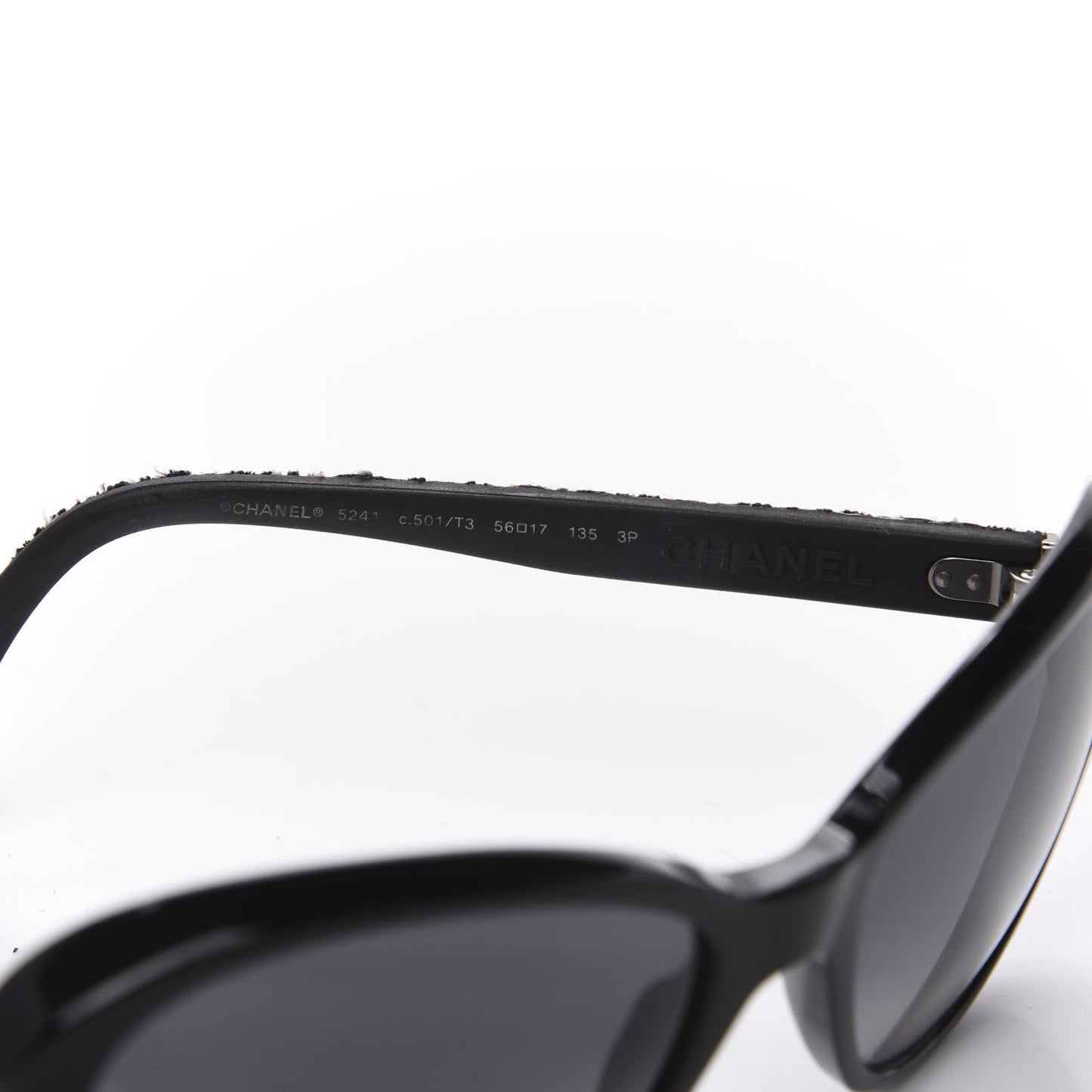 Tweed CC Sunglasses 5241 Black