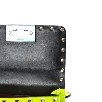 Valentino Garavani Calfskin Micro Rockstud Spike Shoulder Bag Lime 10 of 11