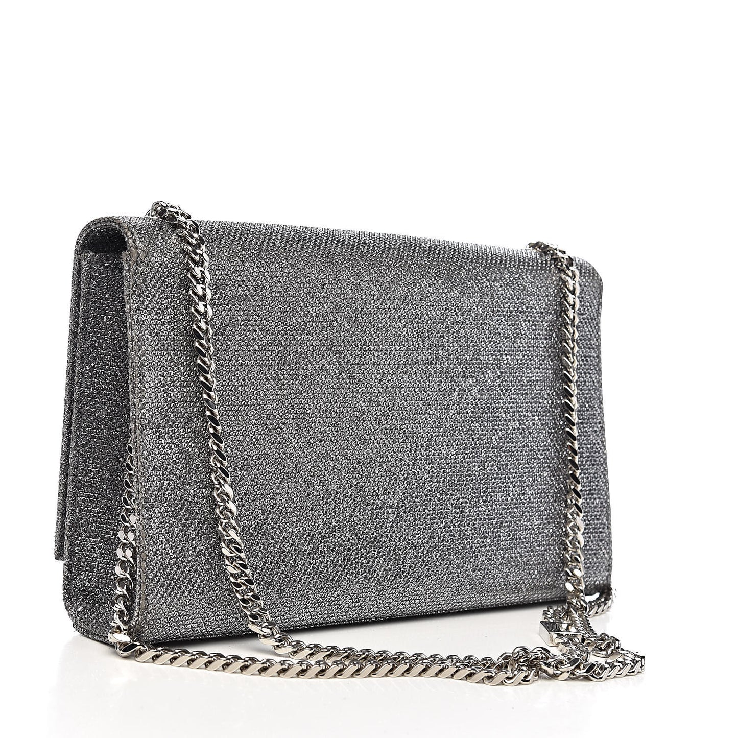 Metallic Canvas Woven Medium Classic Monogram Kate Satchel Silver
