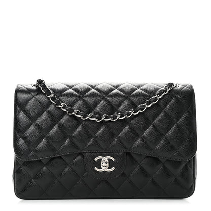 Chanel Caviar Quilted Jumbo Double Flap Black 1 of 9