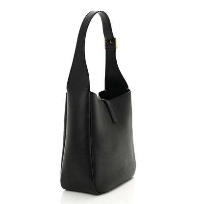 Saint Laurent Grained Calfskin Small Le 5 A 7 Soft Hobo Black 3 of 12