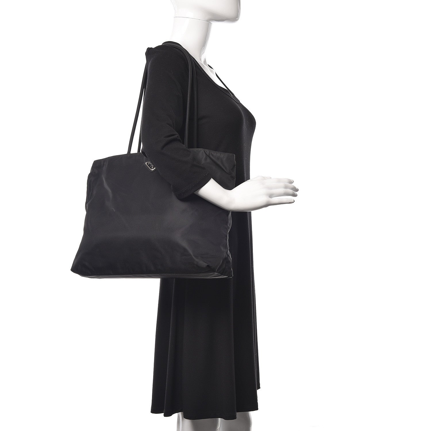 Prada Tessuto Nylon Tote Black 2 of 13