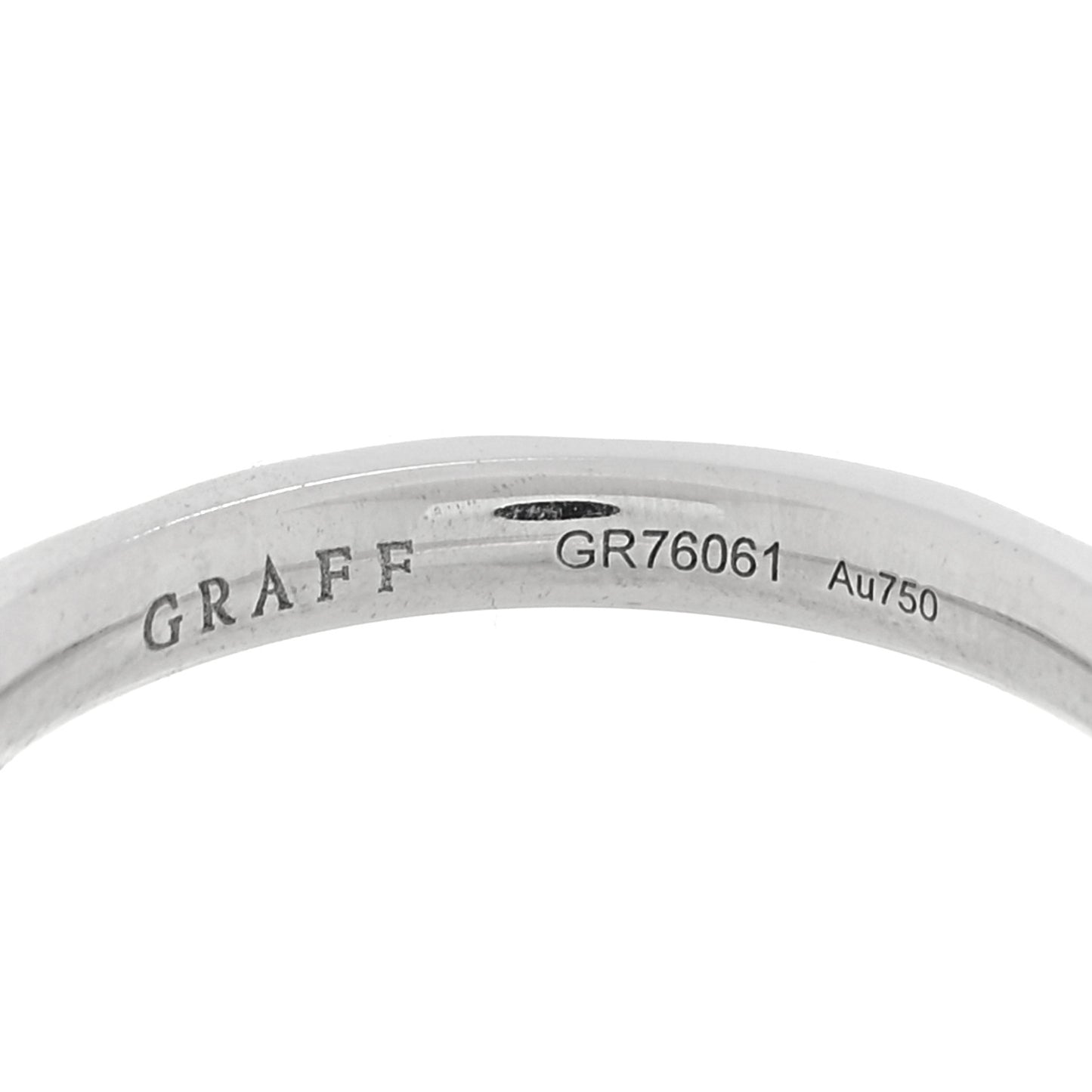 18K White Gold Diamond Laurence Graff Signature Band Ring 47 4.25