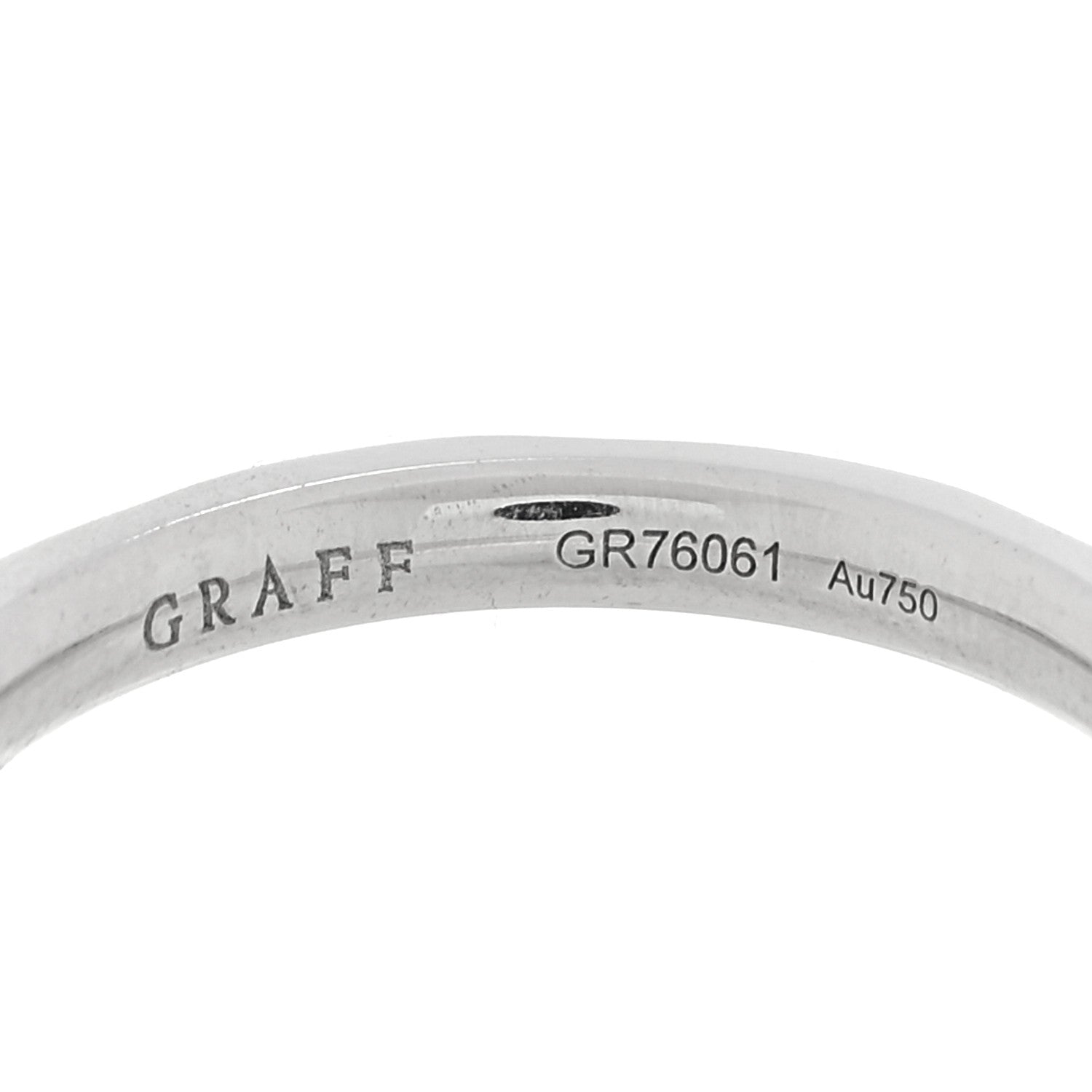 Graff 18K White Gold Diamond Laurence Graff Signature Band Ring 47 4.25 4 of 6
