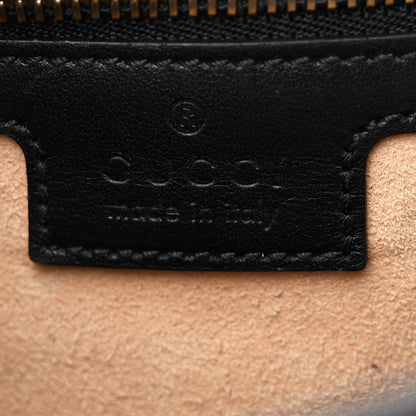 Gucci Calfskin Matelasse Medium GG Marmont Shoulder Bag Black 6 of 11