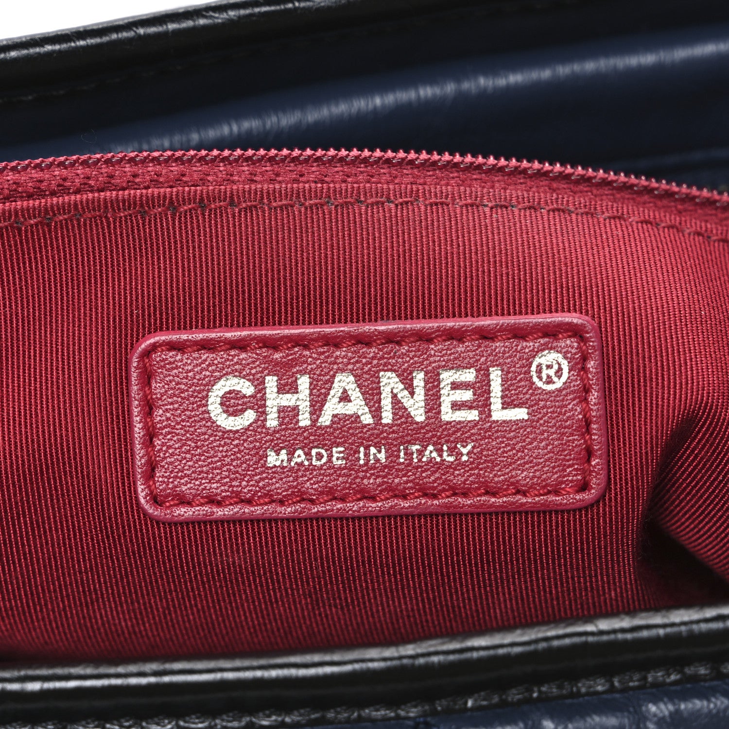 Chanel Aged Calfskin Quilted Medium Gabrielle Hobo Navy Black 6 of 10