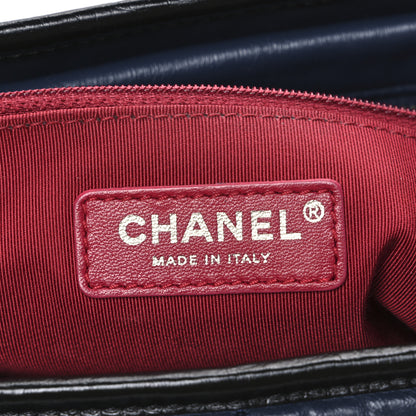 Chanel Aged Calfskin Quilted Medium Gabrielle Hobo Navy Black 6 of 10
