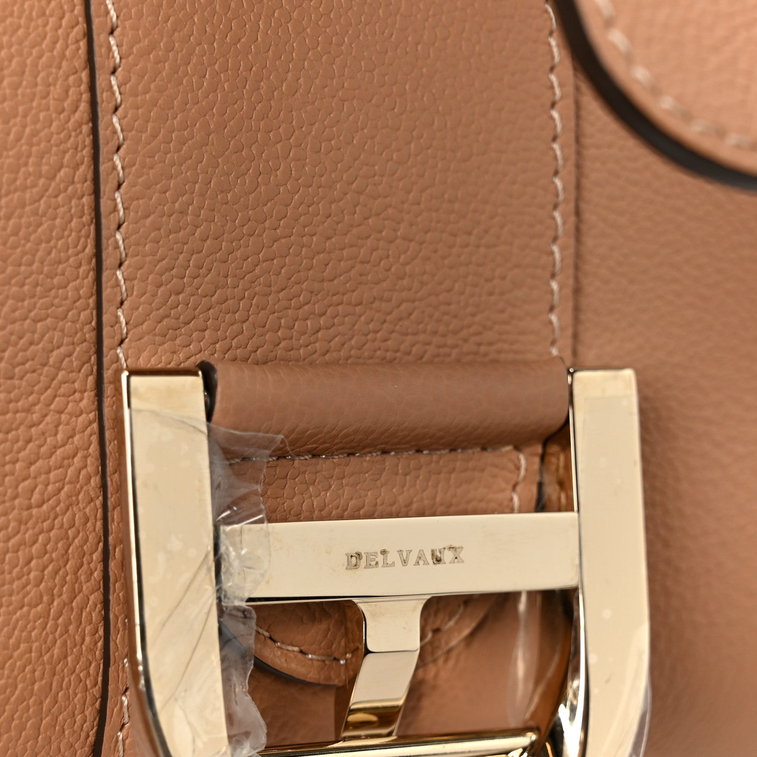 Delvaux Grained Calfskin Mini Brillant Satchel Natural 9 of 13