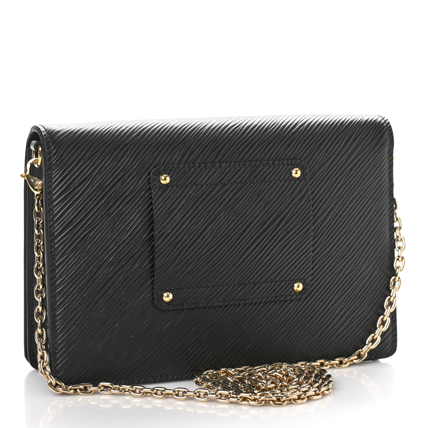 Louis Vuitton Epi Twist Belt Chain Wallet Black 3 of 9