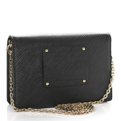 Louis Vuitton Epi Twist Belt Chain Wallet Black 3 of 9